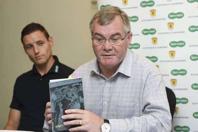 The SFA's head of referee operations John Fleming, right, with category 1 referee Steven McLean. Picture: SNS