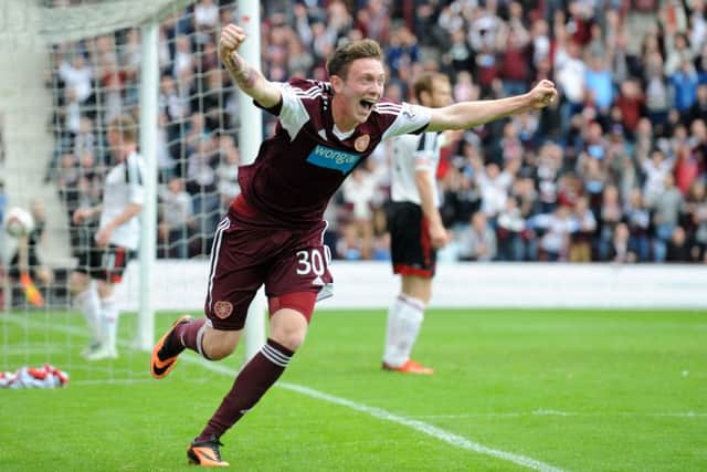 McGhee broke into the Hearts first-team three years ago. Picture: Jane Barlow