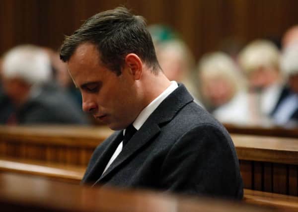 Oscar Pistorius pictured in court in Pretoria. Picture: AFP/Getty Images