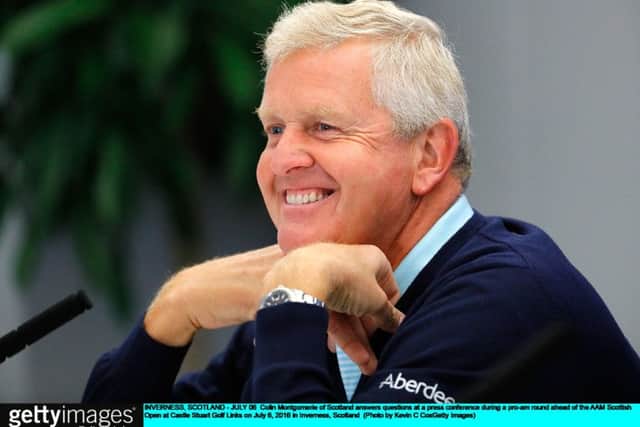 Colin Montgomerie is delighted to be using this week as a warm-up for the Open, but less happy with golfs half-hearted return to the Olympics. Picture: Kevin C. Cox/Getty
