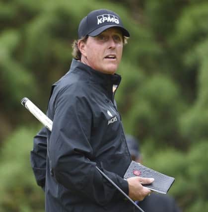 Phil Mickelson says he was initially surprised that Rickie Fowler had decided not to defend his Scottish Open title but understood why when his friend explained his schedule. Picture: Gary Hutchison/SNS