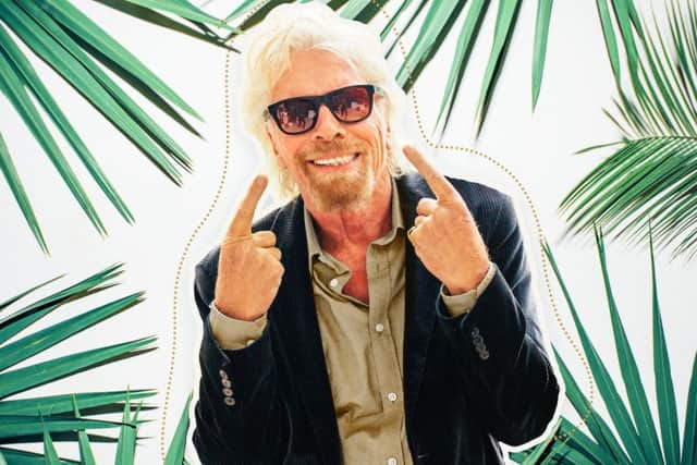 Sir Richard Branson models his Tens sunglasses. Picture: Contributed