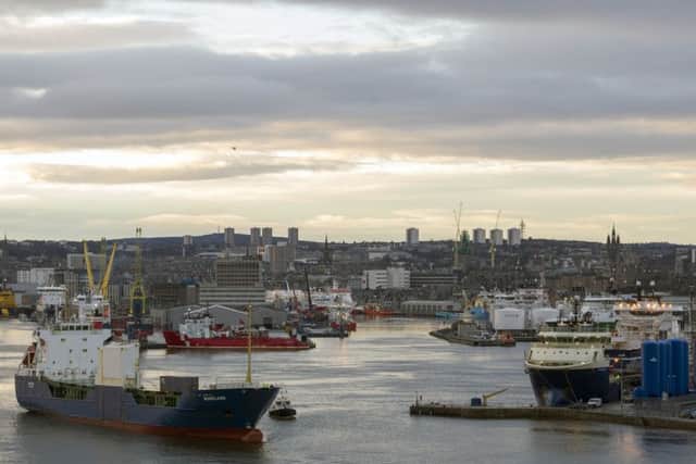 Aberdeen Harbour.  Picture Ian Rutherford/TSPL