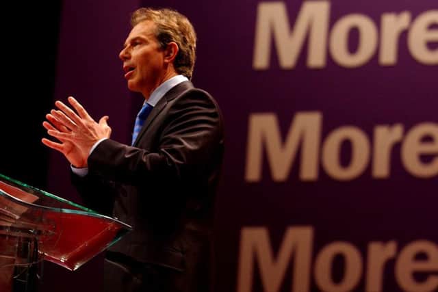 Prime Minister Tony Blair speaks at the Labour spring conference in Glasgow in February 2003, just weeks before the invasion of Iraq. Picture: Donald MacLeod/TSPL