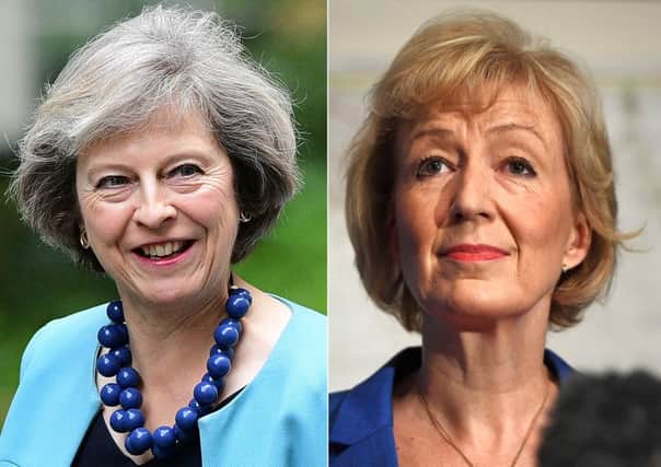 Theresa May and Andrea Leadsom will contest the Tory party leadership. Picture: Getty Images