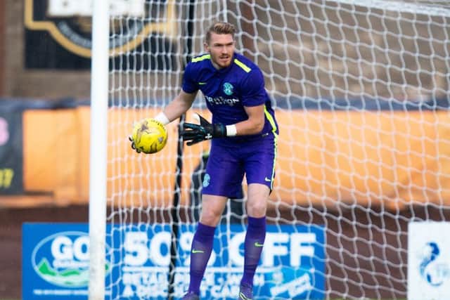 Hibs goalkeeper Mark Oxley is expected to join Southend. Picture: Graham Stuart/SNS