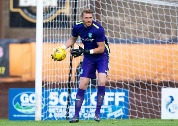 Hibs goalkeeper Mark Oxley is expected to join Southend. Picture: Graham Stuart/SNS