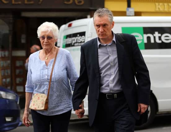 Maureen Lock and her son Andrew. Picture: PA