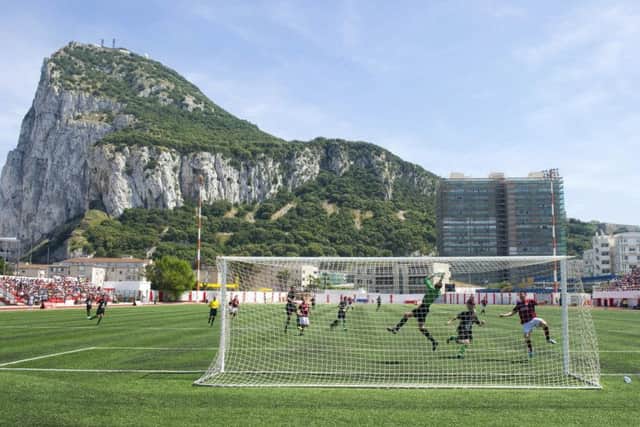 The picturesque Victoria Stadium will host Celtic in this weeks Champions League qualifier.  Photograph: AFP/Getty