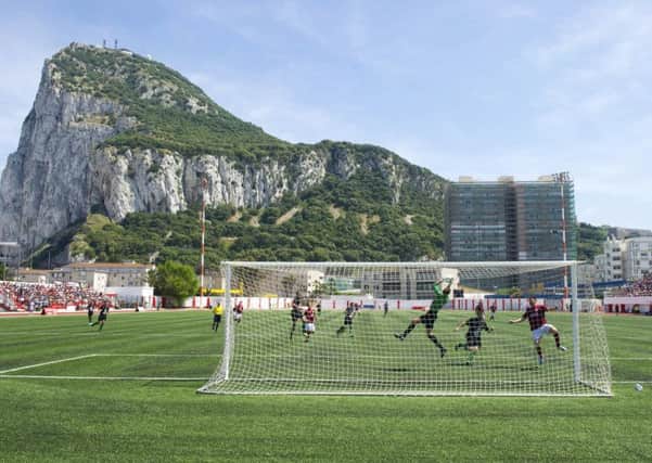 The picturesque Victoria Stadium will host Celtic in this weeks Champions League qualifier.  Photograph: AFP/Getty