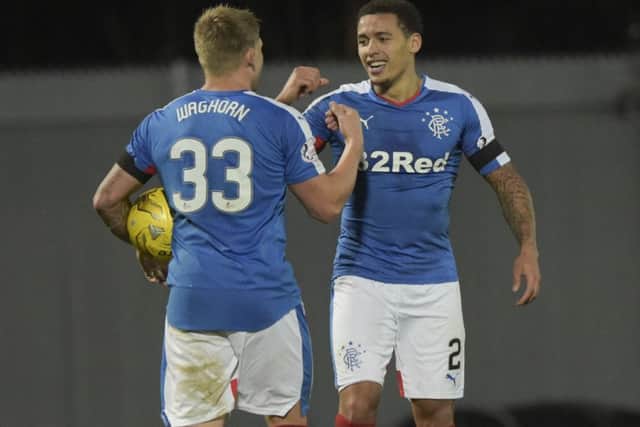 Waghorn and Tavernier played a big role in Rangers' Championship-winning campaign. Picture: SNS