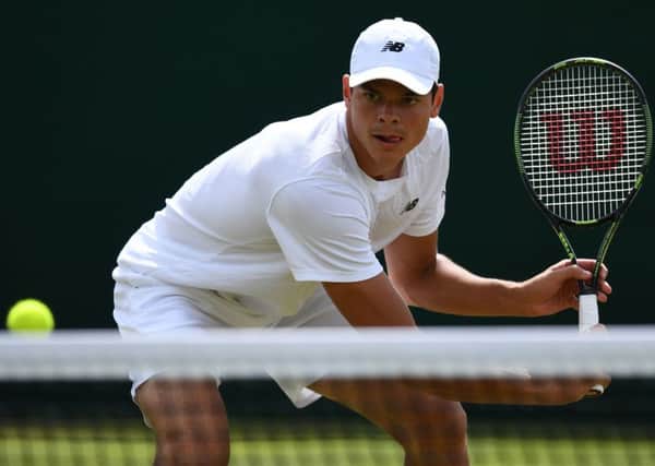 Milos Raonic has yet to capitalise on grass being his best surface.  Photograph: Glyn Kirk/AFP/Getty
