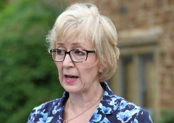 Andrea Leadsom pulls out of Tory leadership race.
 Picture: PA