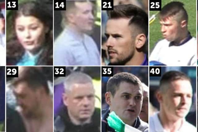 Undated file images released by Police Scotland of persons they are keen to trace. Picture: Police Scotland/PA Wire