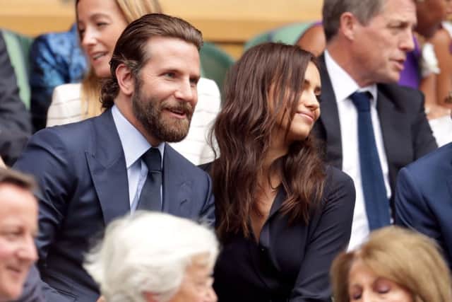 Bradley Cooper and Irina Shayk in the royal box.