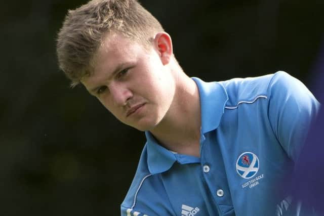 Drumoig's Connor Syme has been picked for the St Andrews Trophy in Kent. Picture: Kenny Smith