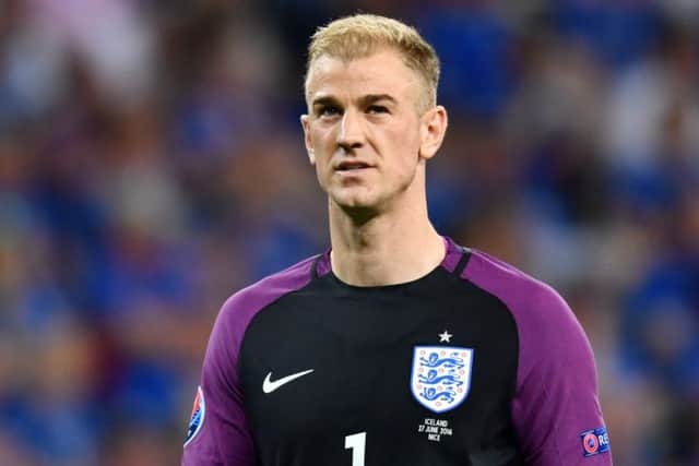 Joe Hart: At fault for two goals conceded by England. Picture: AFP/Getty