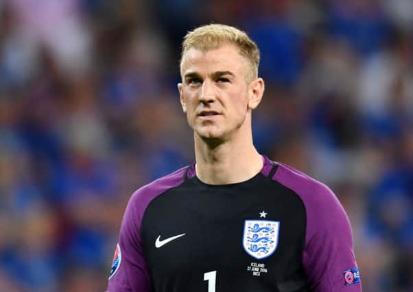 Joe Hart: At fault for two goals conceded by England. Picture: AFP/Getty