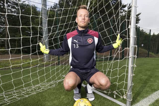 Hearts new goalkeeper Viktor Noring has been brought in by head coach Robbie Neilson to challenge incumbent Jack Hamilton  and he expects a ferocious battle for first-team selection. Picture: SNS