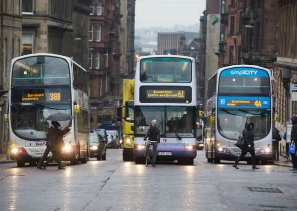 Hope Street, Glasgow is one of Scotland's most polluted streets. Picture: TSPL