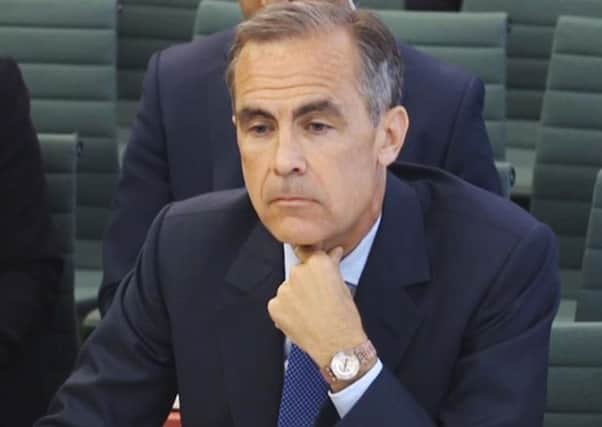 BoE governor Mark Carney gives evidence to the Commons Treasury Committee. Picture: PA Wire