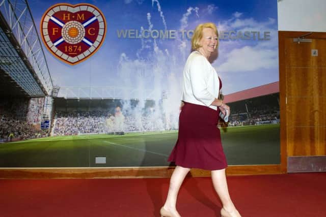 Ann Budge may be the owner of Hearts now but not so long ago she was just an ordinary fan who followed the club on their European adventures. Picture: Ross Parker/SNS Group