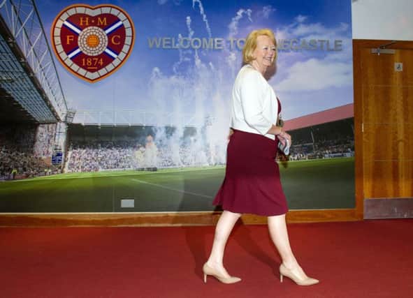 Ann Budge may be the owner of Hearts now but not so long ago she was just an ordinary fan who followed the club on their European adventures. Picture: Ross Parker/SNS Group
