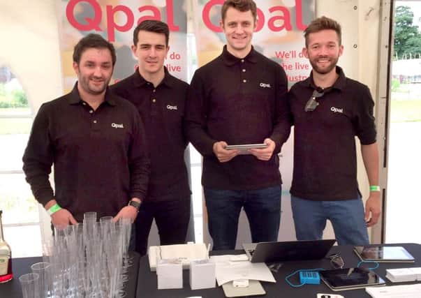 The Qpal team officially launch contactless technology at music and ale festival. Picture: Contributed