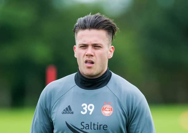 Miles Storey is set to make his competitive debut for Aberdeen. Picture: SNS.