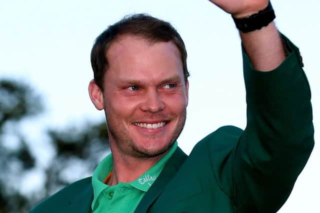 Danny Willett  dons the Green Jacket after his win at Augusta earlier this year. Picture:  David Cannon/Getty Images