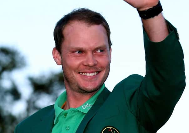 Danny Willett  dons the Green Jacket after his win at Augusta earlier this year. Picture:  David Cannon/Getty Images