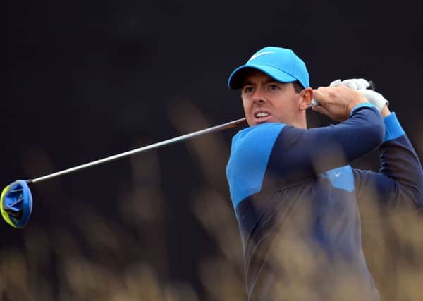 Rory McIlroy during practice at Royal Troon ahead of the Open. Picture: Glynn Kirk/SNS Group