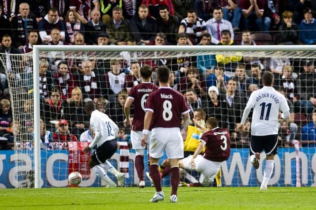Hearts were hammered by Tottenham at Tynecastle in 2011. Picture: Ian Georgeson