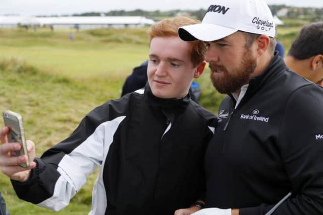 Smile please: Shane Lowry's profile has risen since he finished tied for second place at the US Open at Oakmont last month. Picture: Kevin C. Cox/Getty Images
