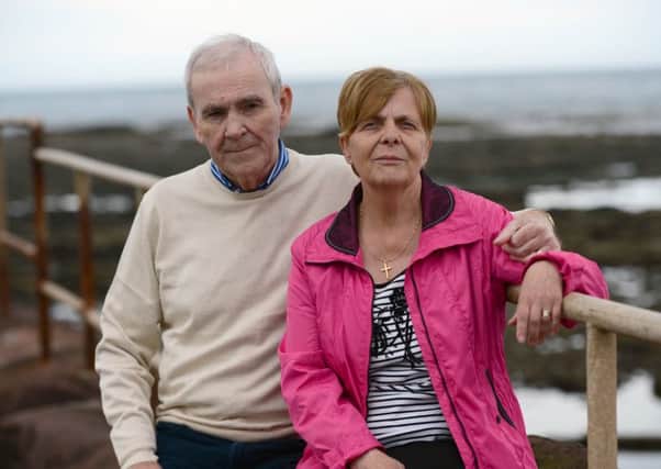 Helga Hunter, seen with husband Michael, was not previously worried about her status. Picture: Mike Day/Saltire News and Sport Ltd