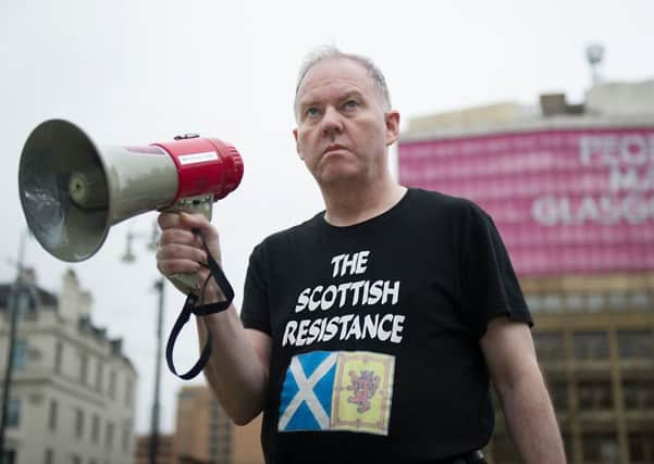 Resistance member Sean Clerkin wants to see Tony Blair arrested. Picture: John Devlin