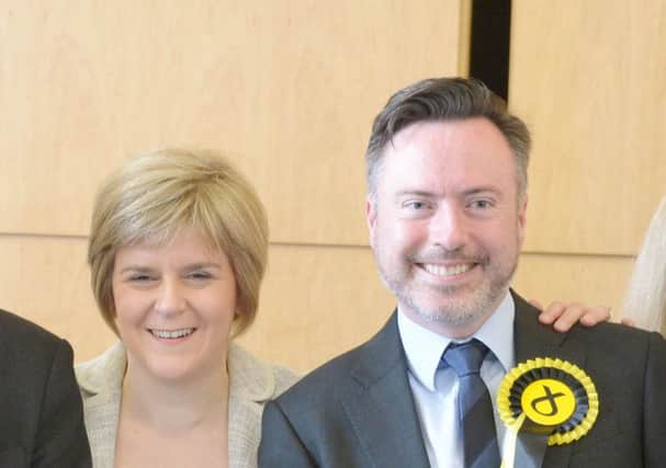 Alyn Smith with First Minister Nicola Sturgeon. Picture: TSPL