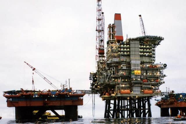 A North Sea oil rig