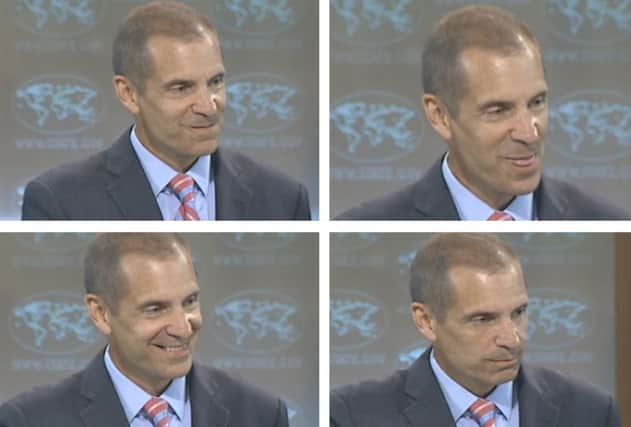 Mark Toner finds out that Boris Johnson has been appointed new Foreign Secretary. Pictures: CSPAN/YouTube