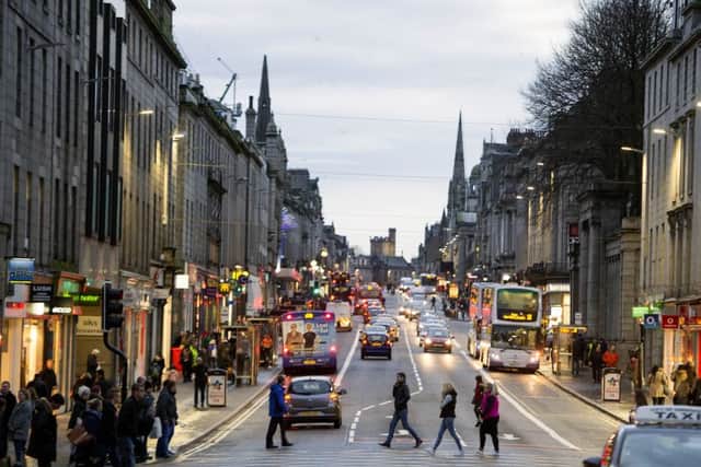 Union Street in Aberdeen. The city won the Carbuncle award in 2015. Picture: Ian Rutherford/TSPL