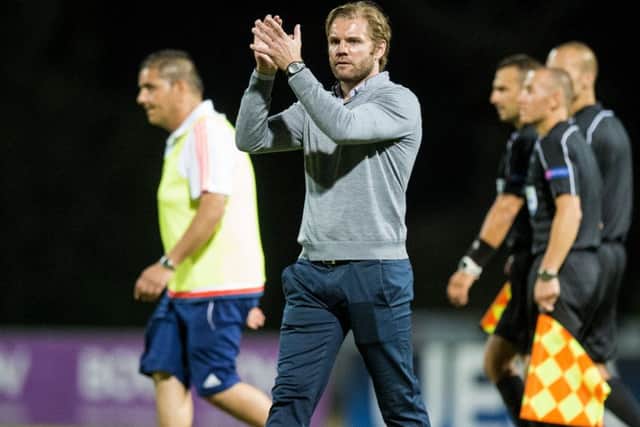 Hearts head coach Robbie Neilson praised his players for a mature performance in Malta. Picture: Paul Devlin/SNS