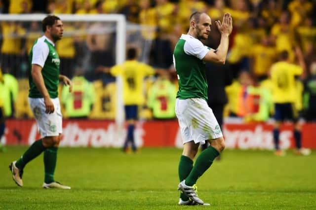 Hibs gave a good account of themselves but went down 1-0 to Brondby. Picture: SNS