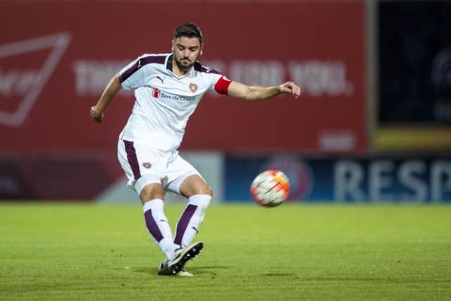 Hearts and Birkirkara played to a 0-0 draw in Malta last night. Picture: SNS