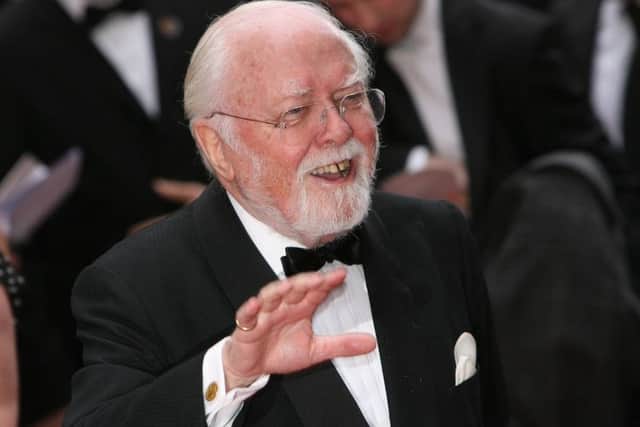 Lord Attenborough, also known for his appearances in Jurassic Park and winning best director Oscar for Gandhi, bought the 1,700-acre Rhubodach site on the island in 1988. Picture: Getty