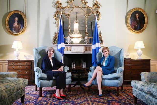 Prime Minister Theresa May met First Minister Nicola Sturgeon at Bute House yesterday and while both felt the meeting had been positive they differed on the detail as it related to independence. Picture: PA