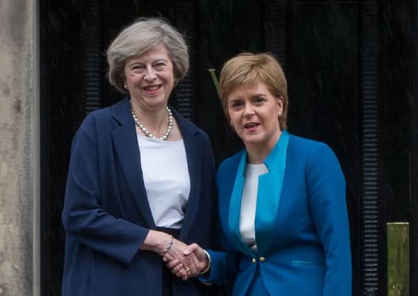 The First Minister and new Prime Minister meet at Bute House. Picture: Steven Scott Taylor