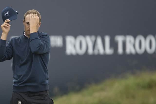 Jordan Spieth says its rare but he is struggling to read the greens