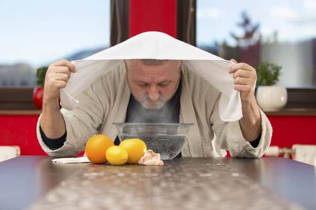Traditional deep breathing over a bowl of boiling water was shown to be little help for sinus patients. Picture: Getty/iStockphoto