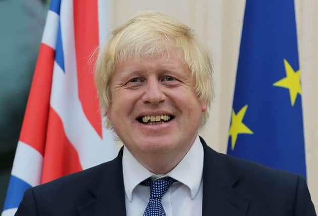 Boris Johnson was on board the small military aircraft. Picture: AFP/Getty