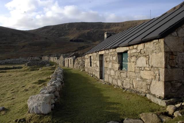 The last remaining residents of St Kilda were evacuated at their own request in 1930. Their former homes are now used by visiting conservationists. Picture: Ian Rutherford/TSPL